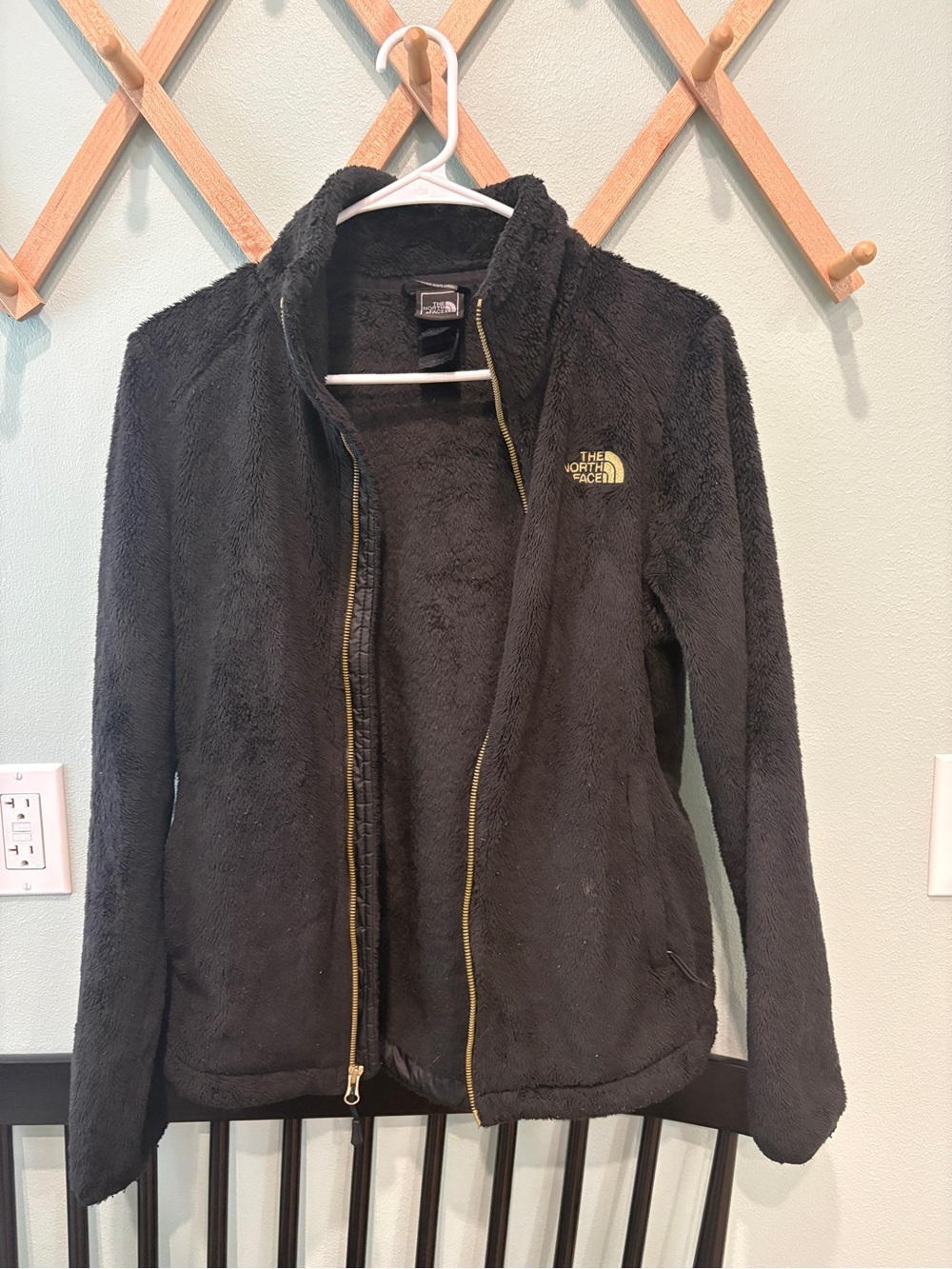 The North Face Black Plush Teddy Fleece Jacket